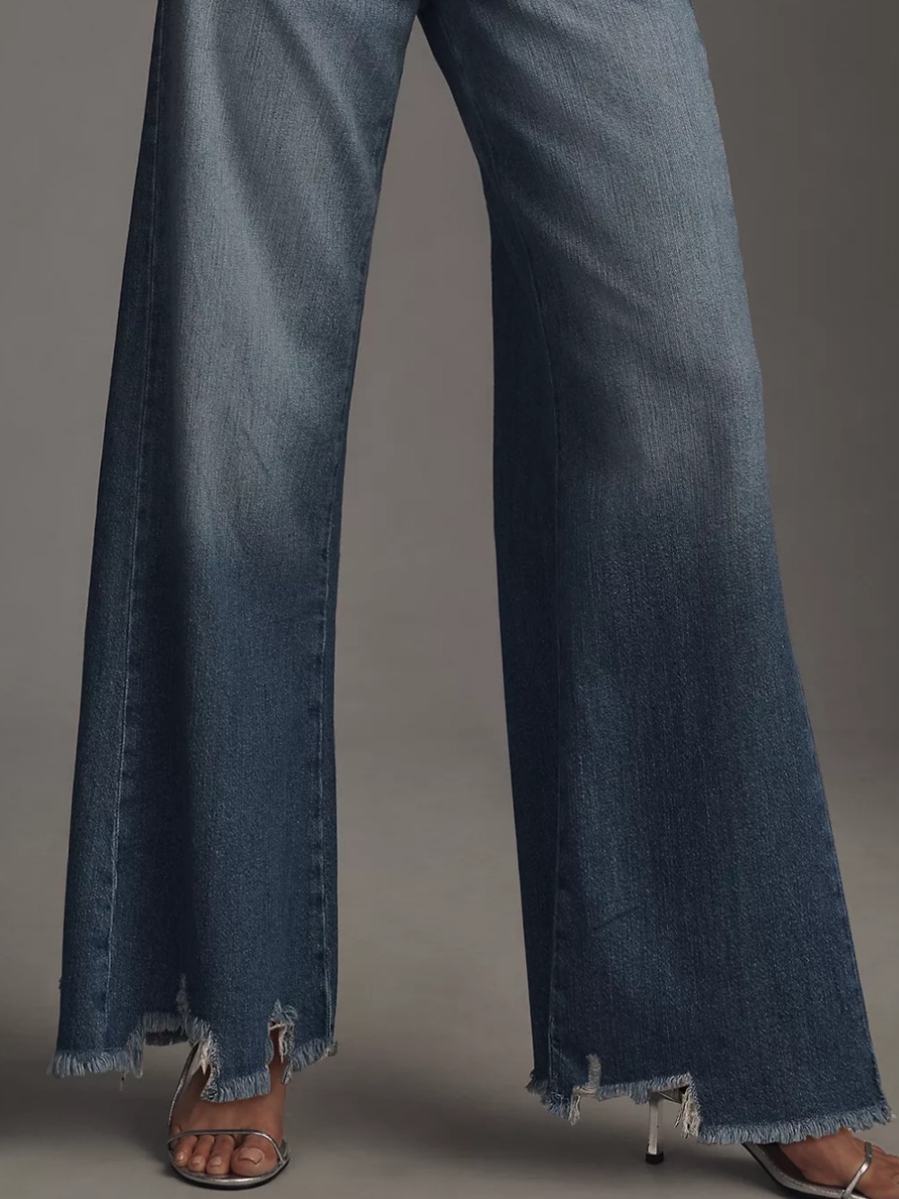 NWT! Adi Regenerative Cotton Mid-Rise Flare Jeans by Pilcro - RARE 34 tall - Picture 3 of 4